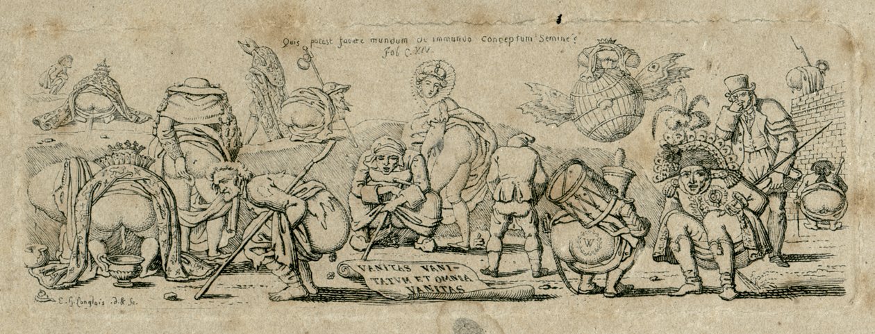 Forfængelighed af forfængelighed, alt er forfængelighed, efter 1800 af Eustache Hyacinthe Langlois
