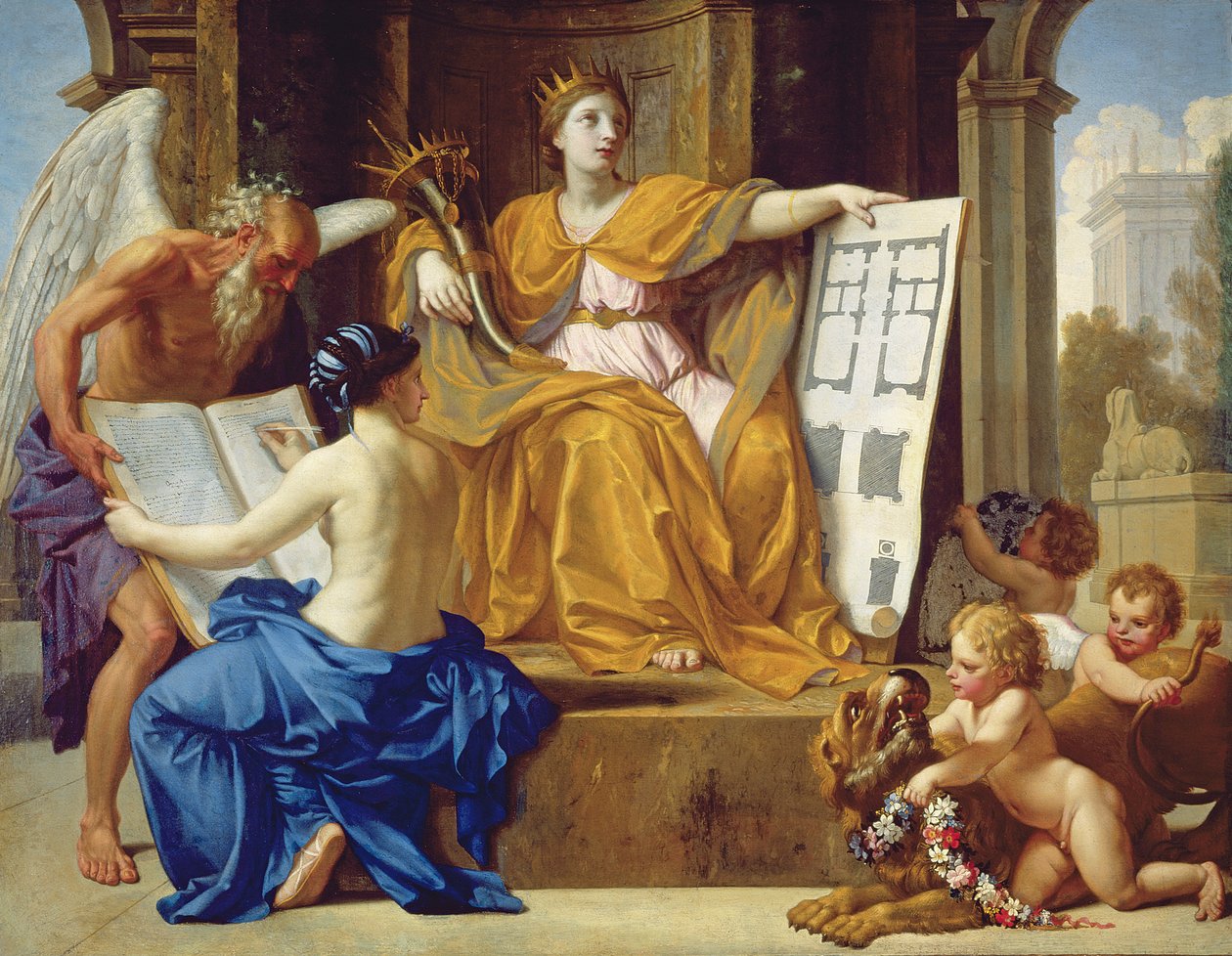 En allegori om storslåethed, ca. 1654 af Eustache Le Sueur