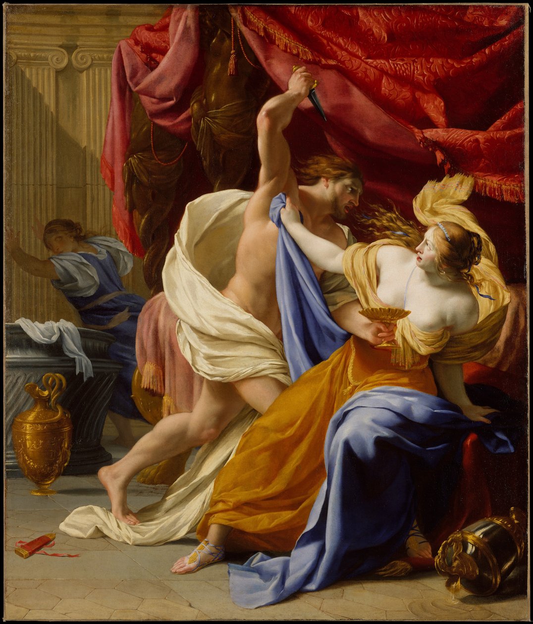 The Rape of Tamar, ca. 1640 (olie på lærred) af Eustache Le Sueur
