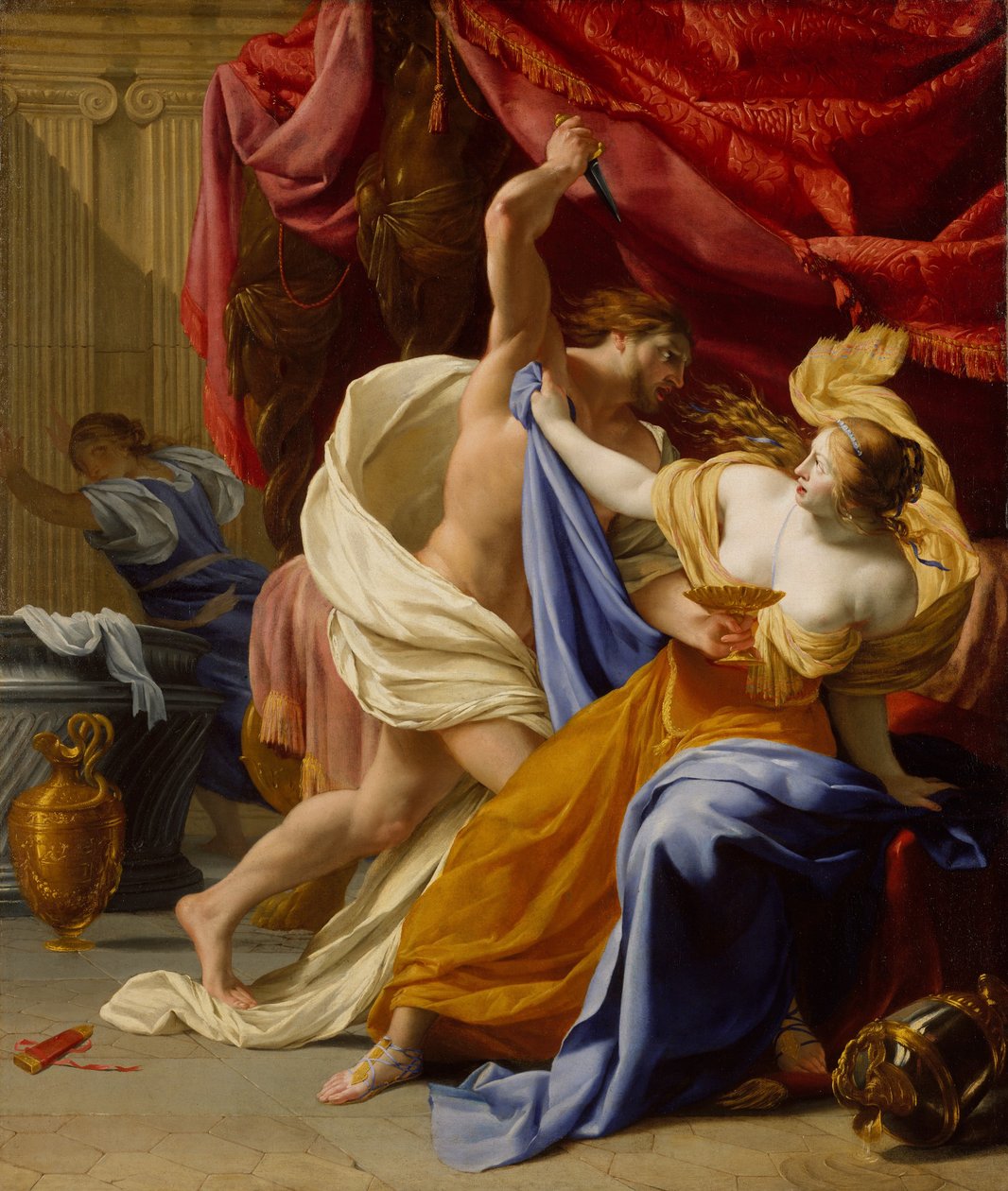 Voldtægten af Tamar, sandsynligvis ca. 1640. af Eustache Le Sueur