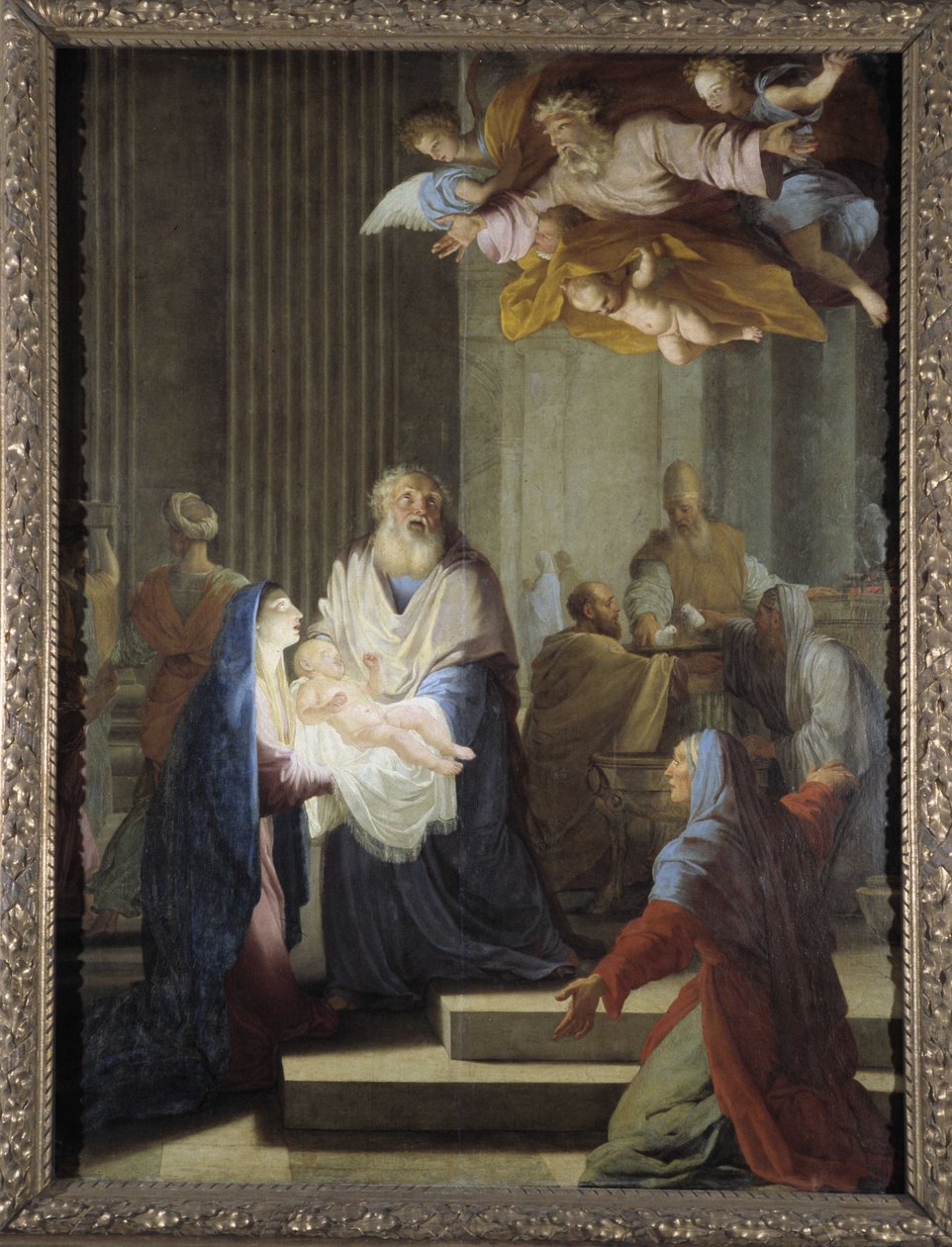 Præsentationen i templet af Eustache Le Sueur