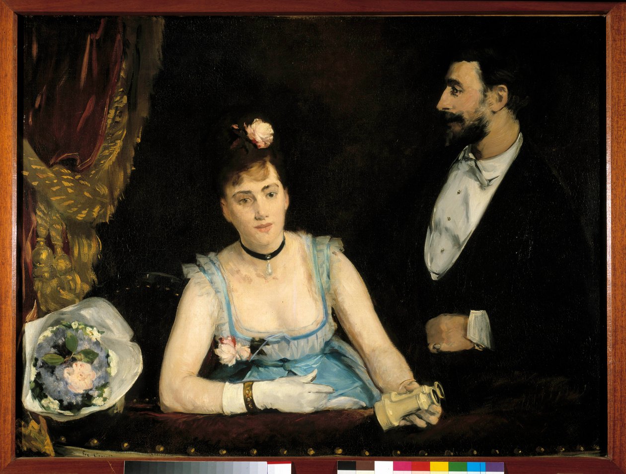 En italiensk loge. Maleri af Eva Gonzales (1849 - 1883) af Eva Gonzalès