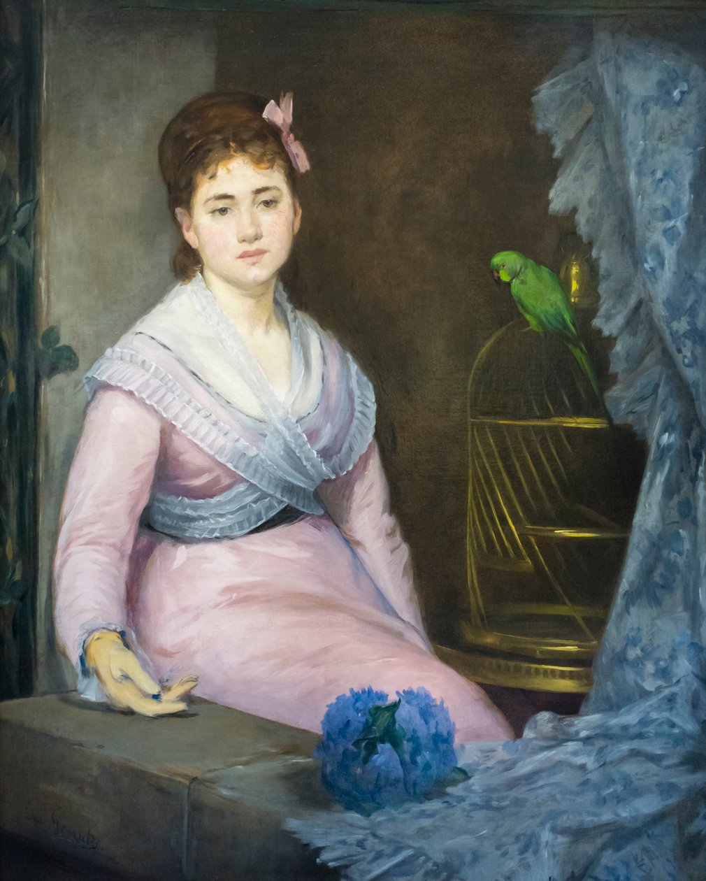 Indolens, c. 1871-1872 (olie på lærred) af Eva Gonzalès