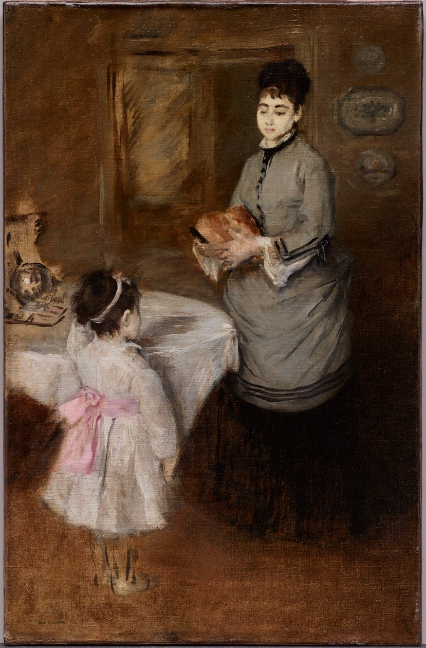 Afternoon Tea, ca. 1874 (olie på lærred) af Eva Gonzalès