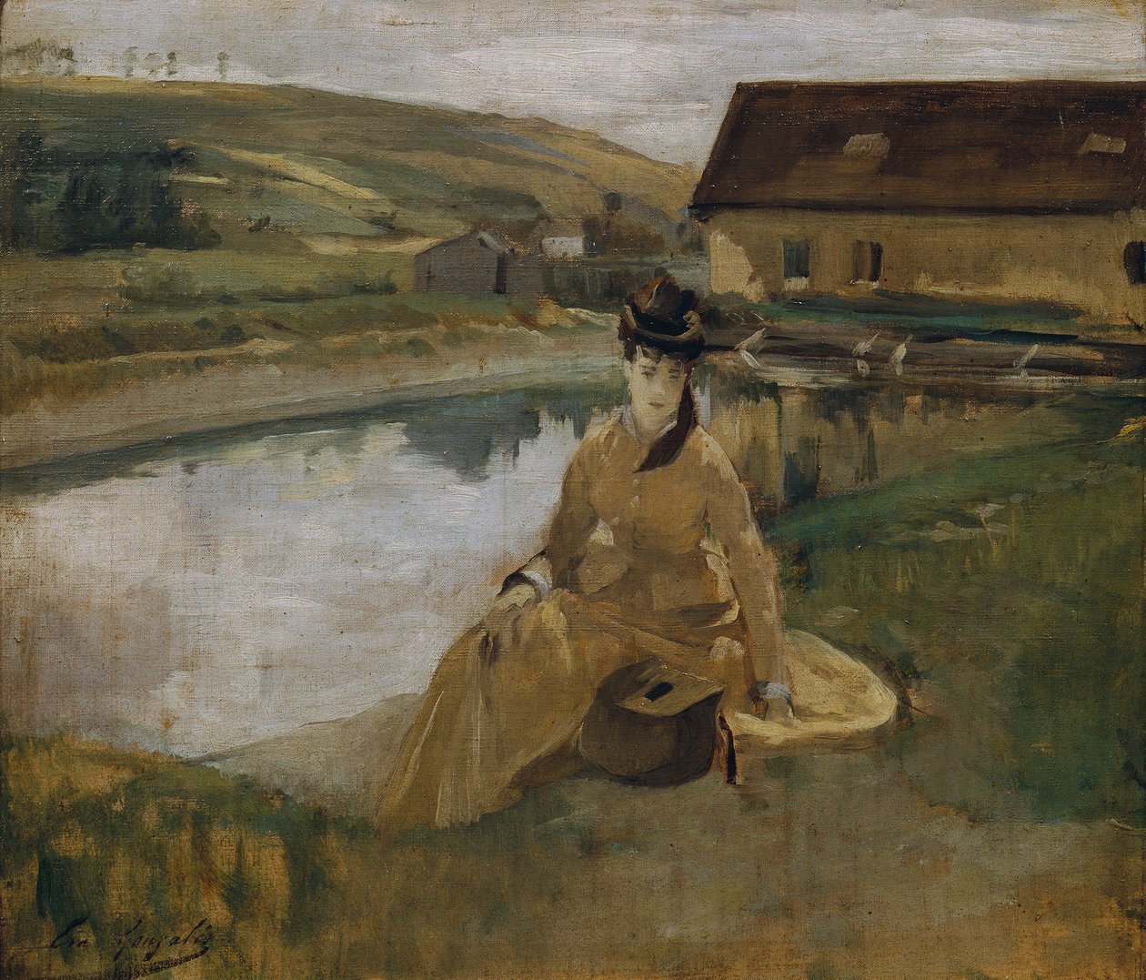 Ved vandet af Eva Gonzalès