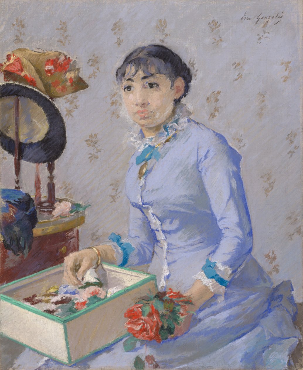 The Milliner, ca. 1877 af Eva Gonzalès