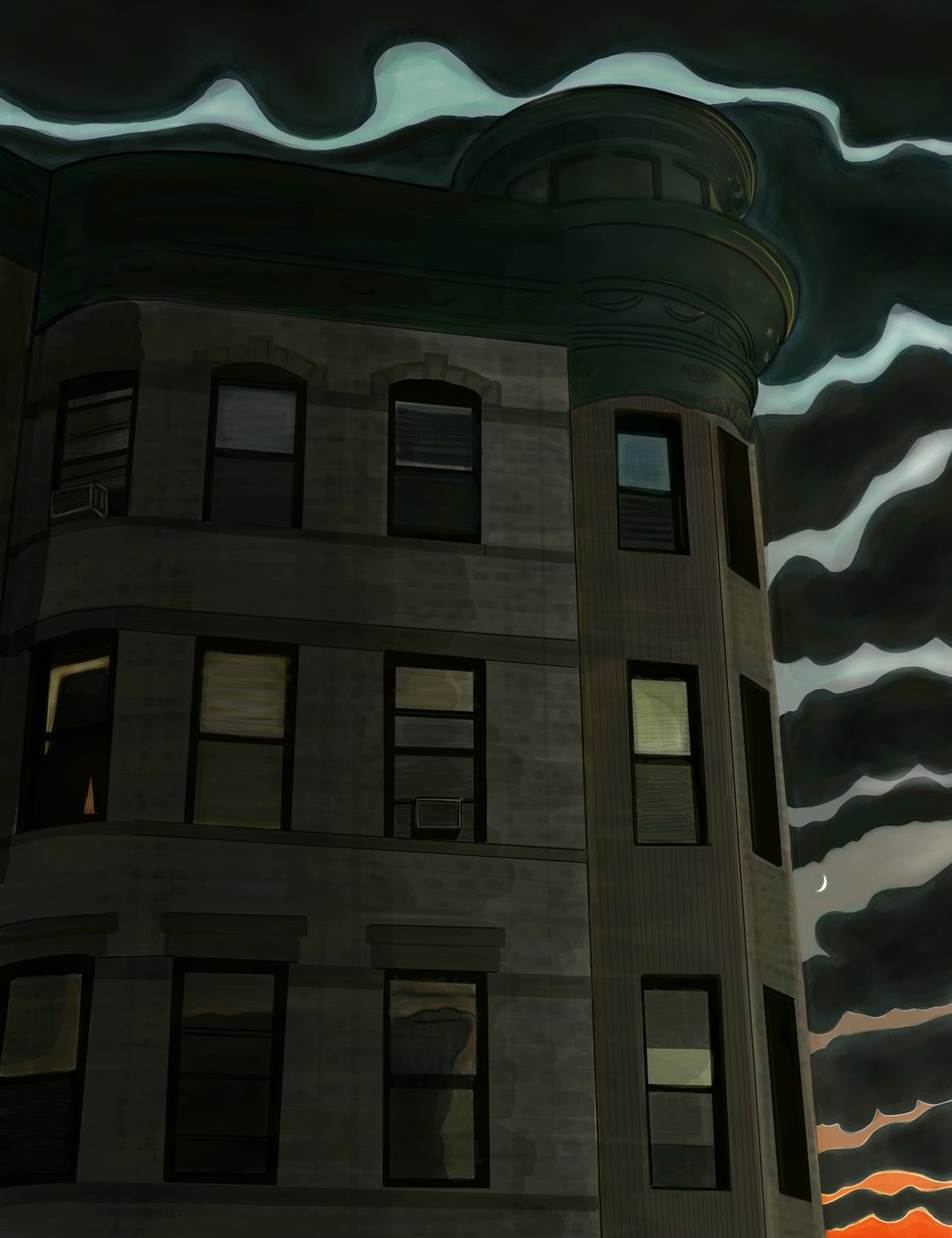 13th Street ved 7th Avenue, Brooklyn (digital kunst) af Evan Sklar