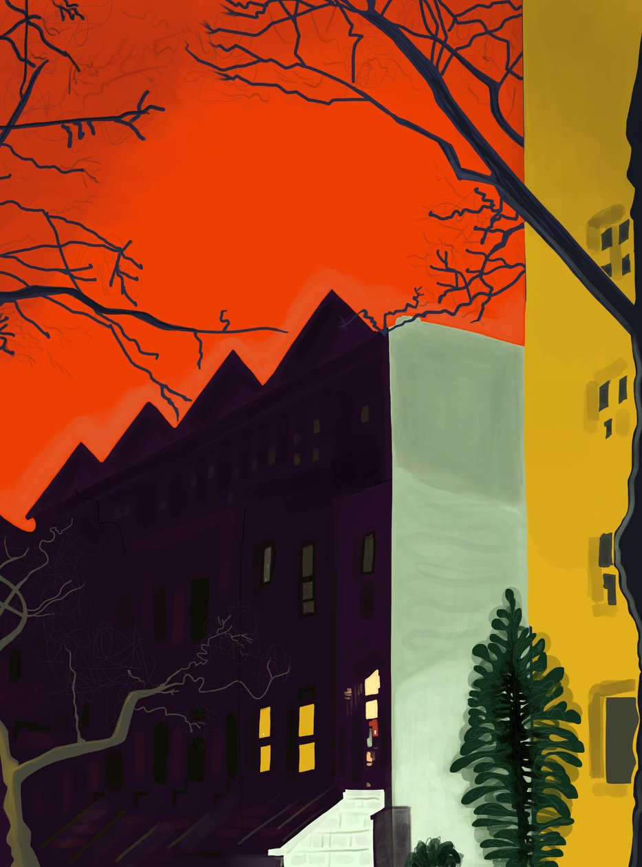 14th Street At 6.A.M., Brooklyn (digital kunst) af Evan Sklar