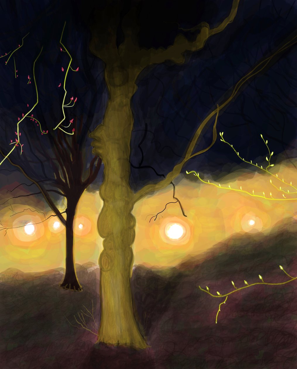 5:20 A.MProspect Park, Brooklyn (digital kunst) af Evan Sklar