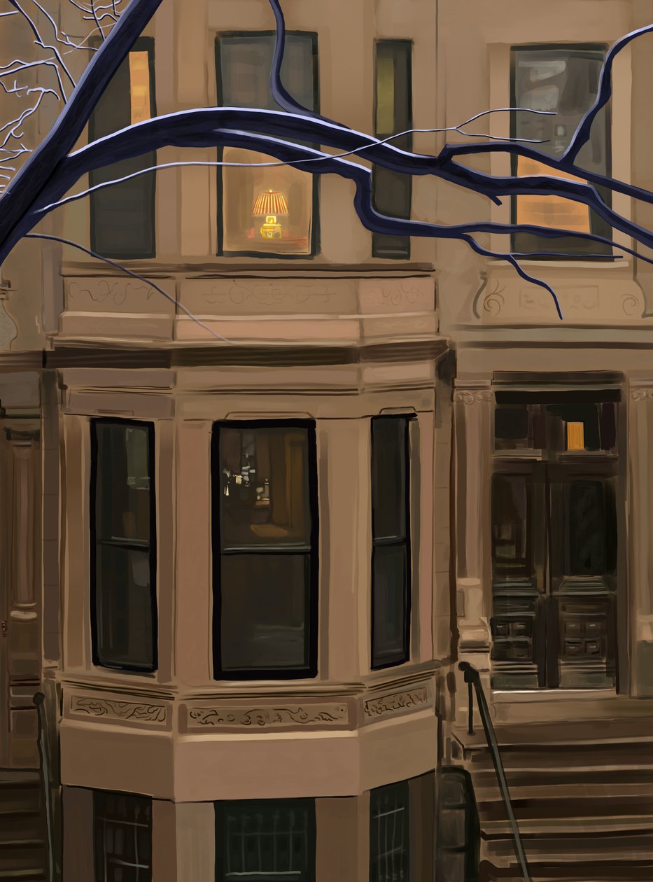 589 Seventh Street. Brooklyn (digital kunst) af Evan Sklar