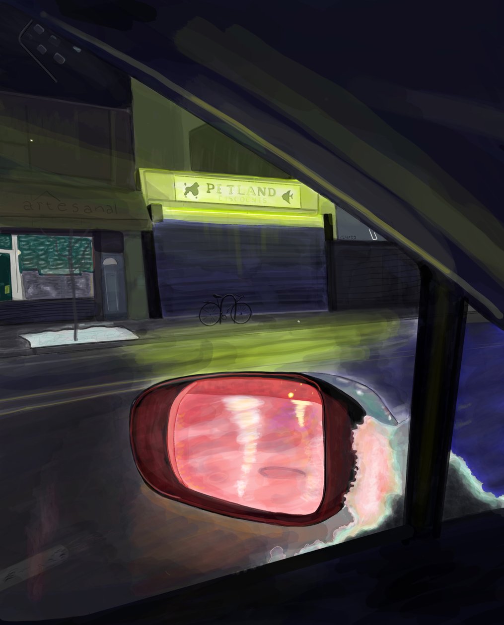 5th Avenue og 13th Street , Brooklyn (digital kunst) af Evan Sklar
