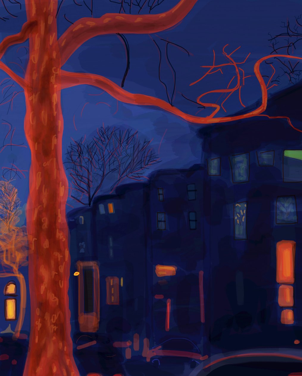 7th Street, Brooklyn, 2016 (digital kunst) af Evan Sklar