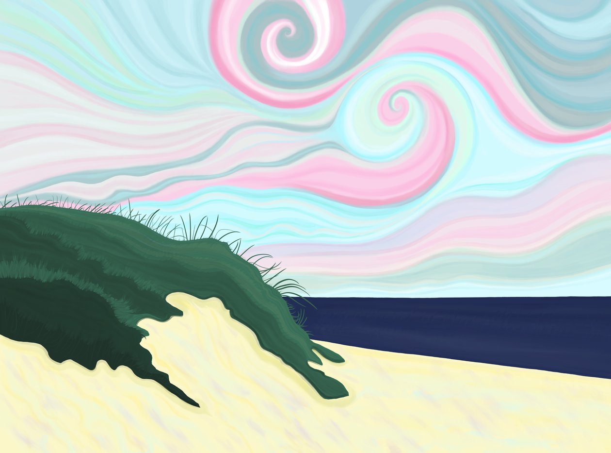 Chatham Beach (digital kunst) af Evan Sklar