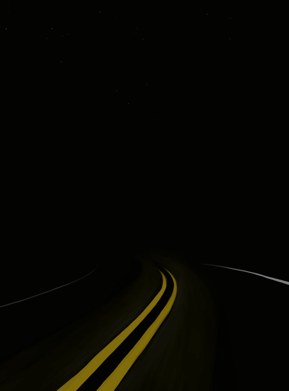 Driving The Road At Night # 3 Brooklyn (digital kunst) af Evan Sklar