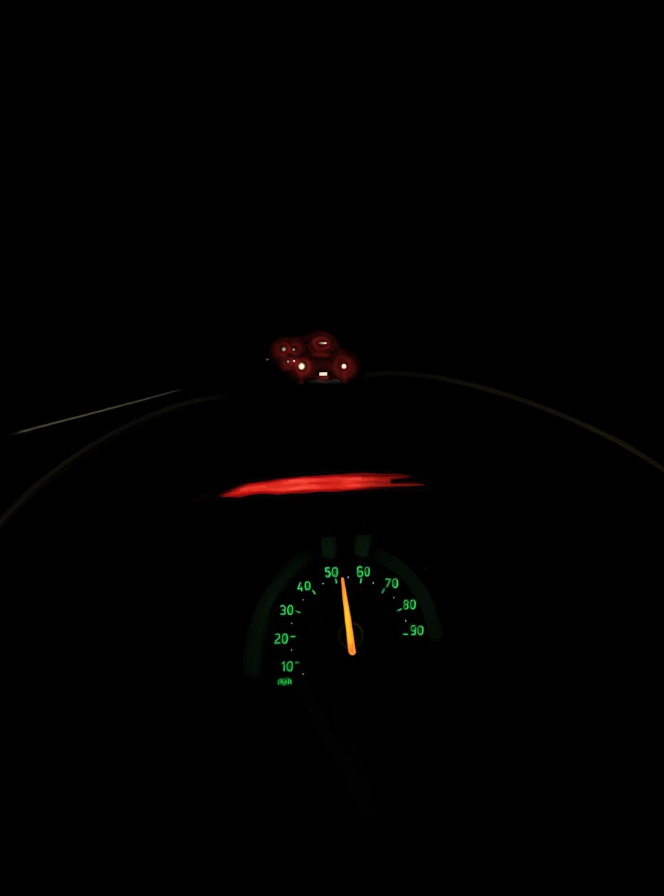 Driving The Road At Night # 4 Brooklyn (digital kunst) af Evan Sklar