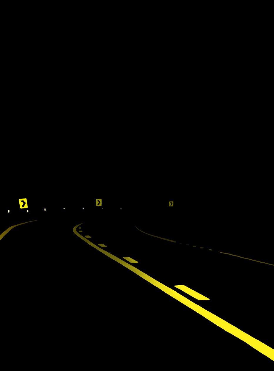 Driving The Road At Night # 7 Brooklyn (digital kunst) af Evan Sklar