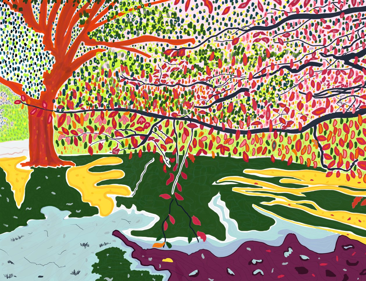 Tidligt efterår, Prospekt park (digital kunst) af Evan Sklar
