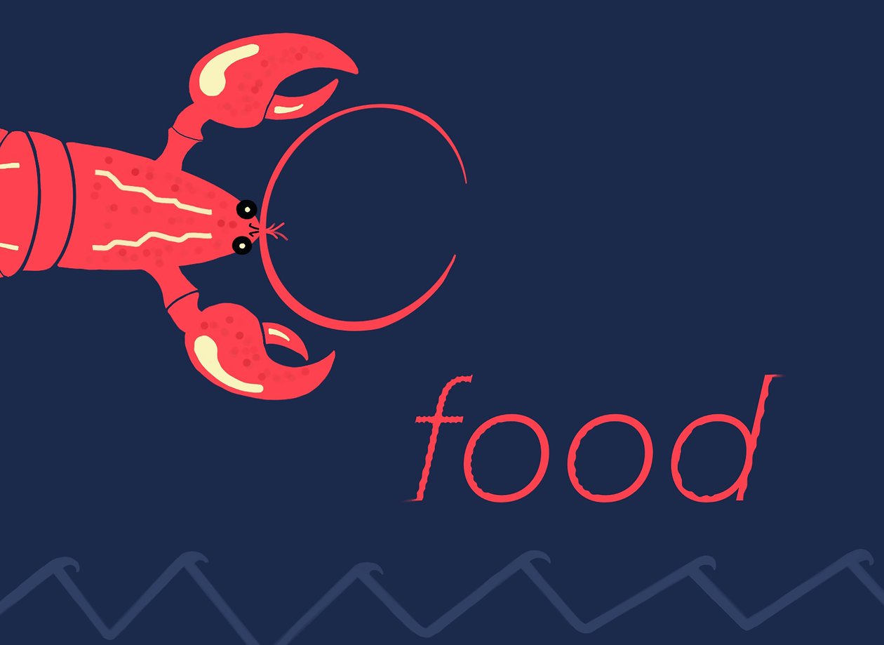Sea Food (digital kunst) af Evan Sklar