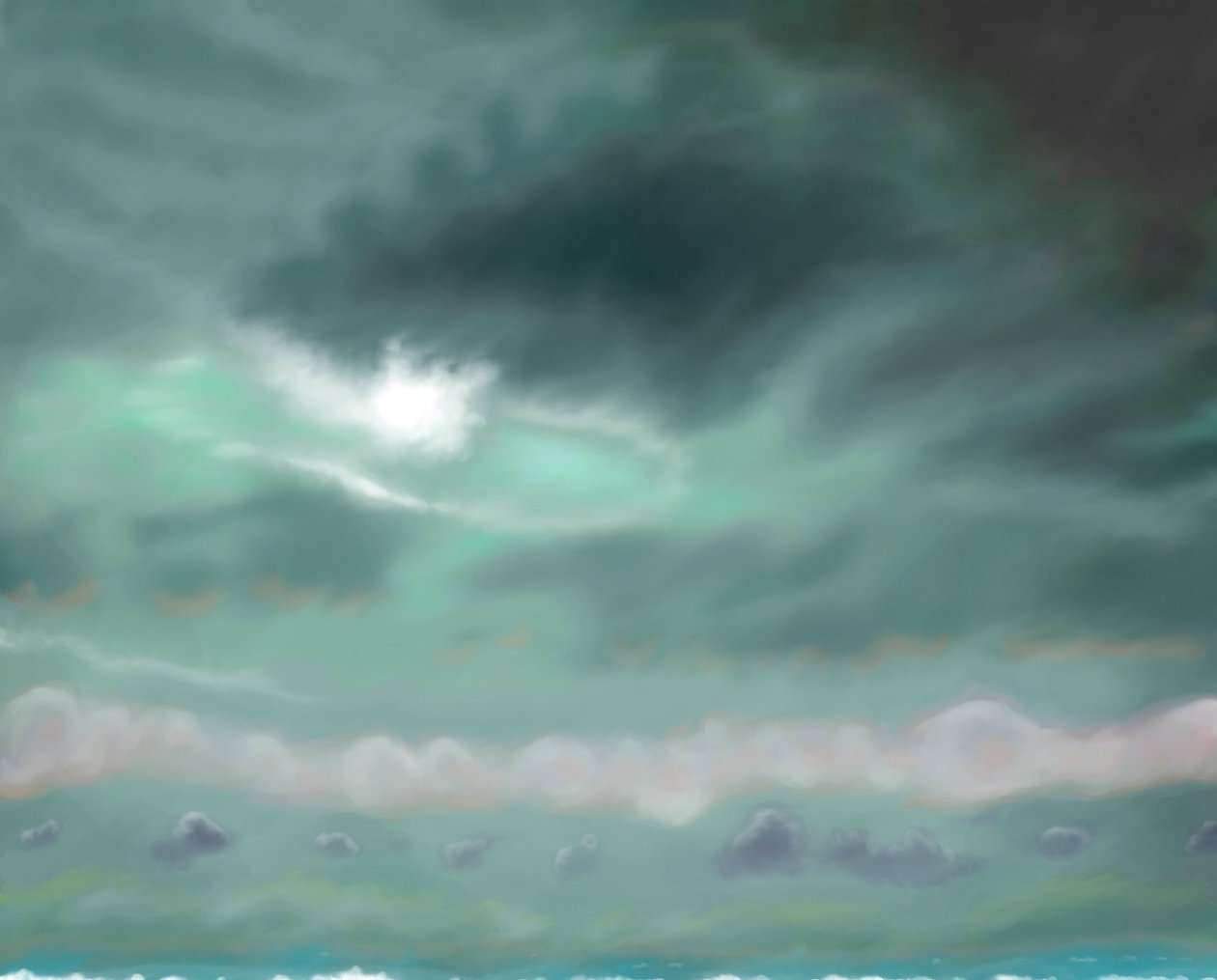 Studie af himlen af Evan Sklar