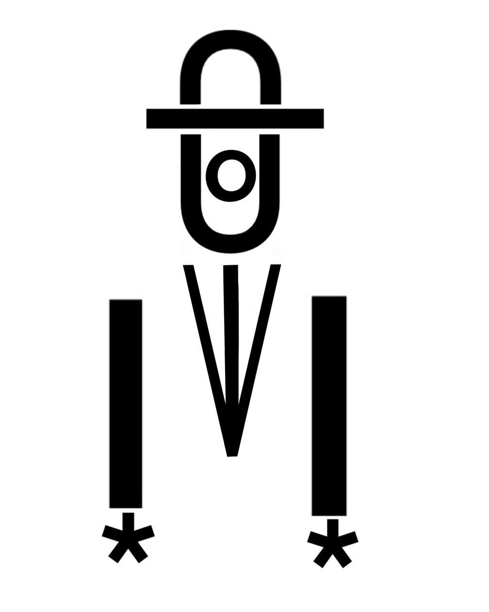 "Menneskesønnen" lavet med typografi (digital kunst) af Evan Sklar