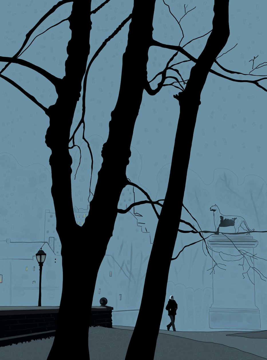 Indgangen til Third Avenue, Prospect Park (digital kunst) af Evan Sklar
