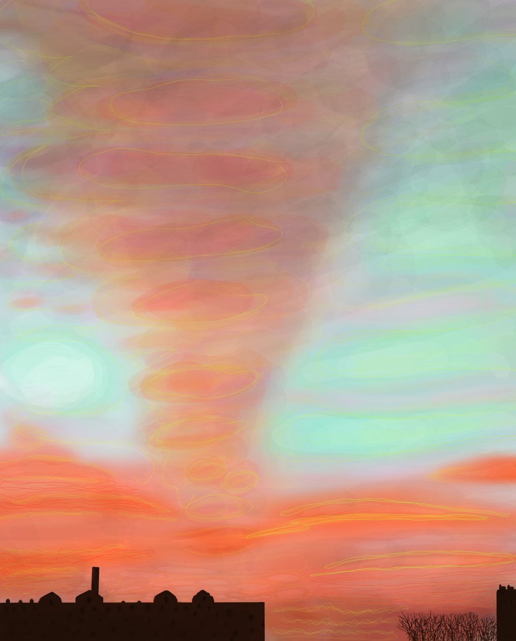 View Across Brooklyn (digital kunst) af Evan Sklar