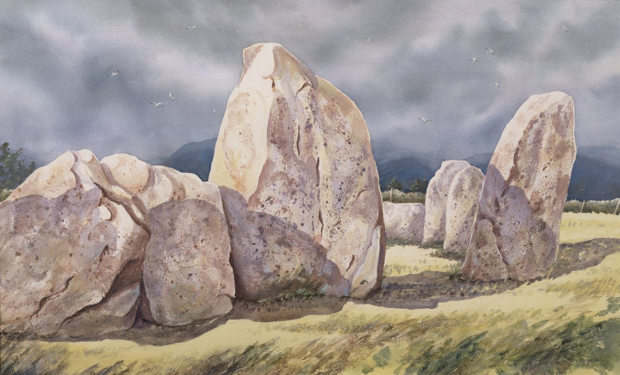 Stenene i Castlerigg, Cumbria af Evangeline Dickson