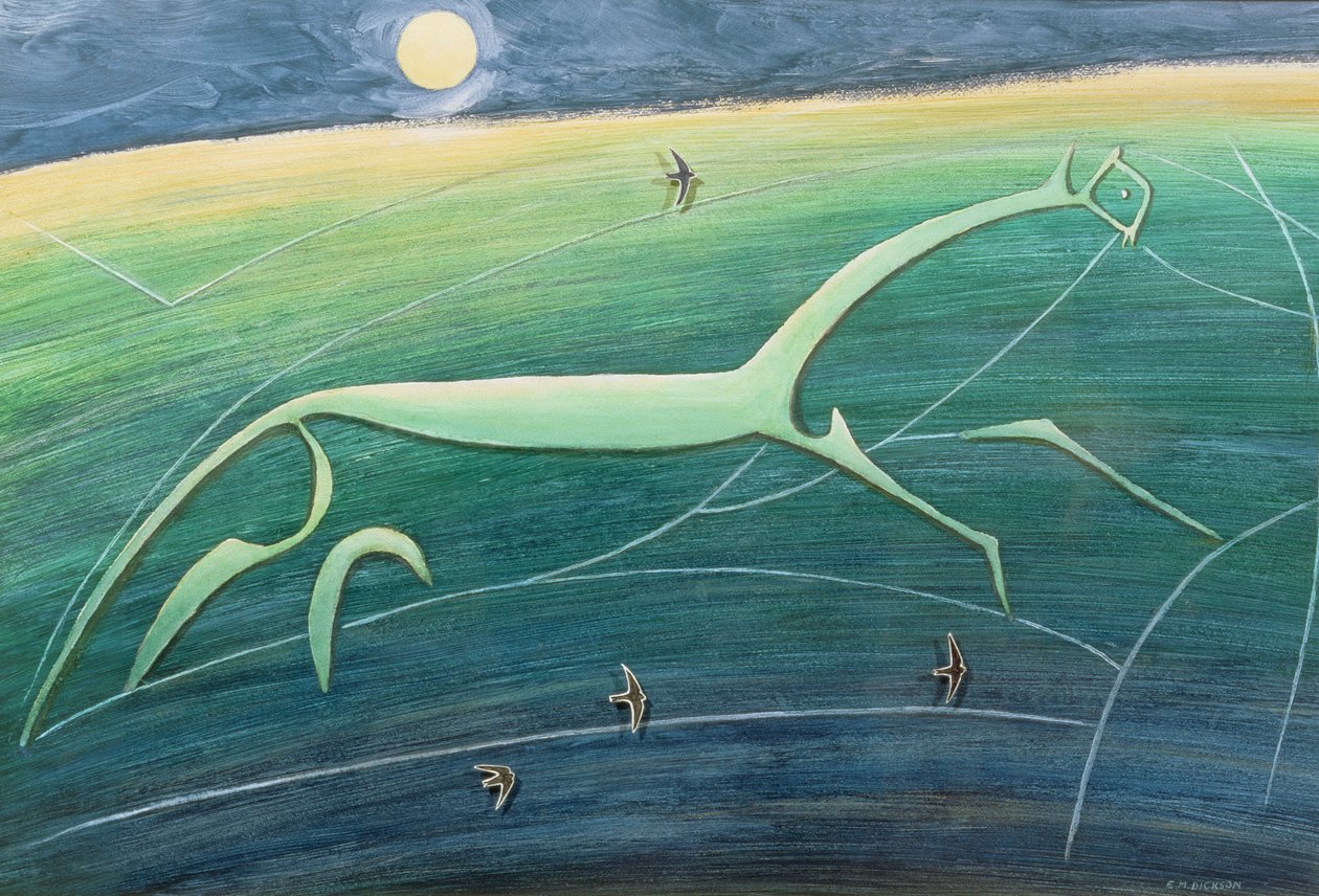 White Horse Hill, Uffington af Evangeline Dickson