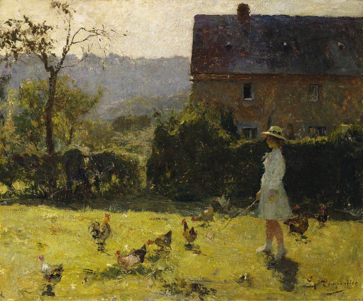 Ved stuehuset af Evariste Carpentier