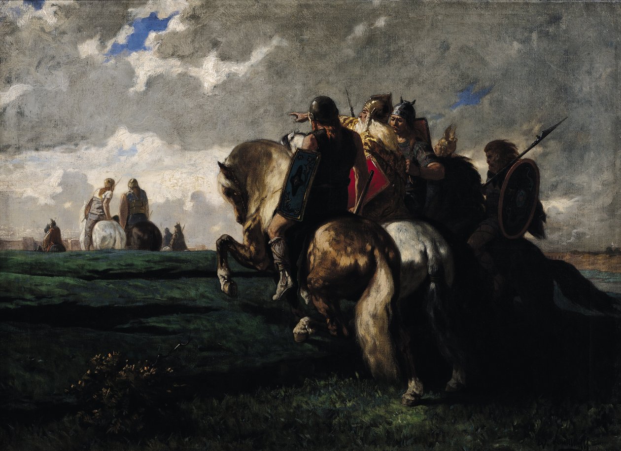 Barbarerne før Rom af Evariste Vital Luminais