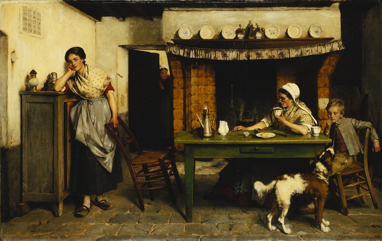 Kærlighedens distraktion, 1880 af Evariste Carpentier