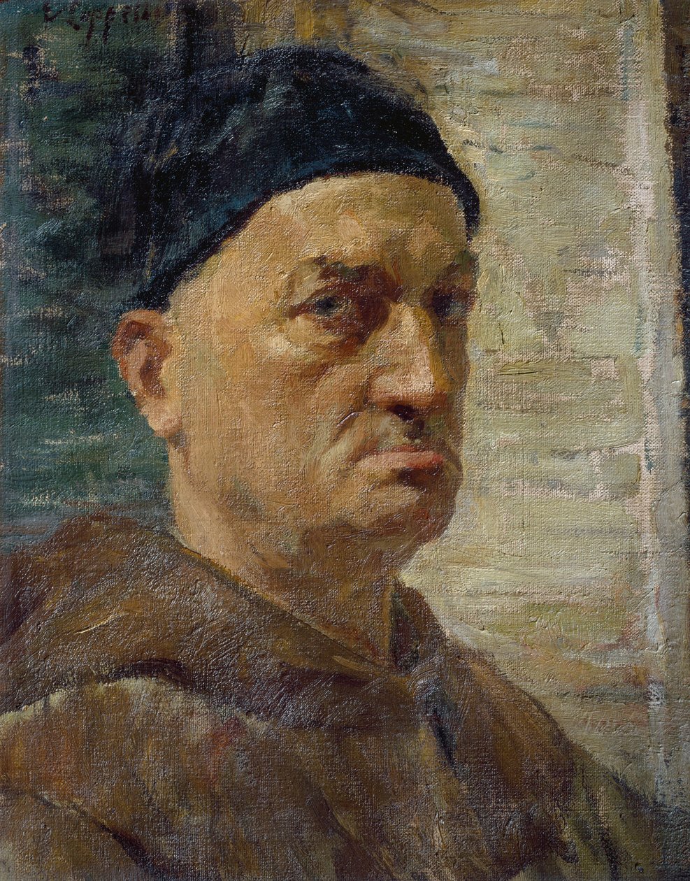 Selvportræt (olie på lærred) af Evaristo Cappelli