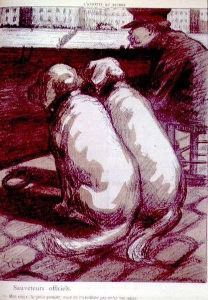 De officielle redningsbåde, "Min gamle mand, du må godt råbe, men vi arbejder ikke i spisetider", s.1183 fra 