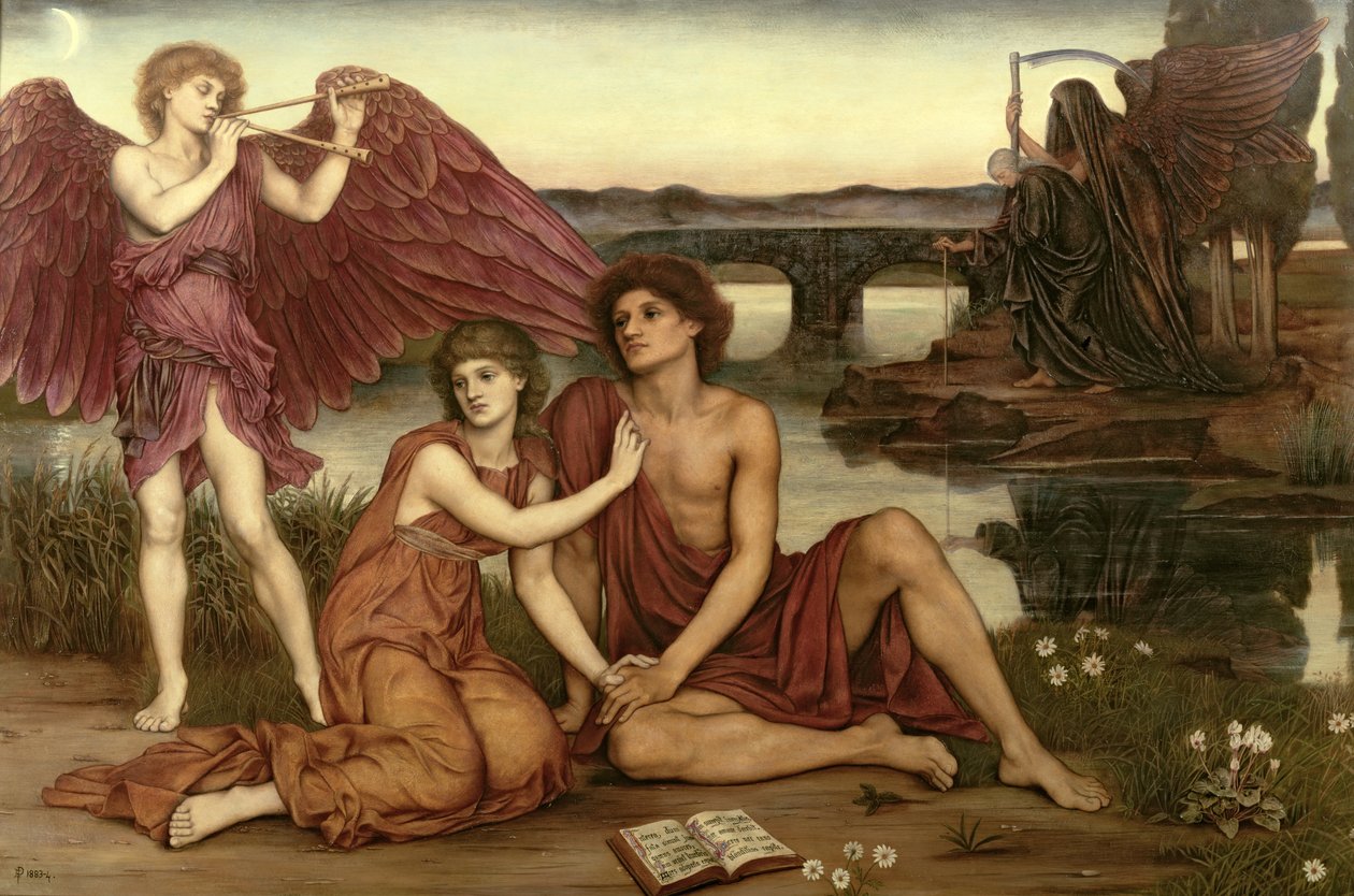 Kærlighedens bortgang, 1883-84 af Evelyn De Morgan