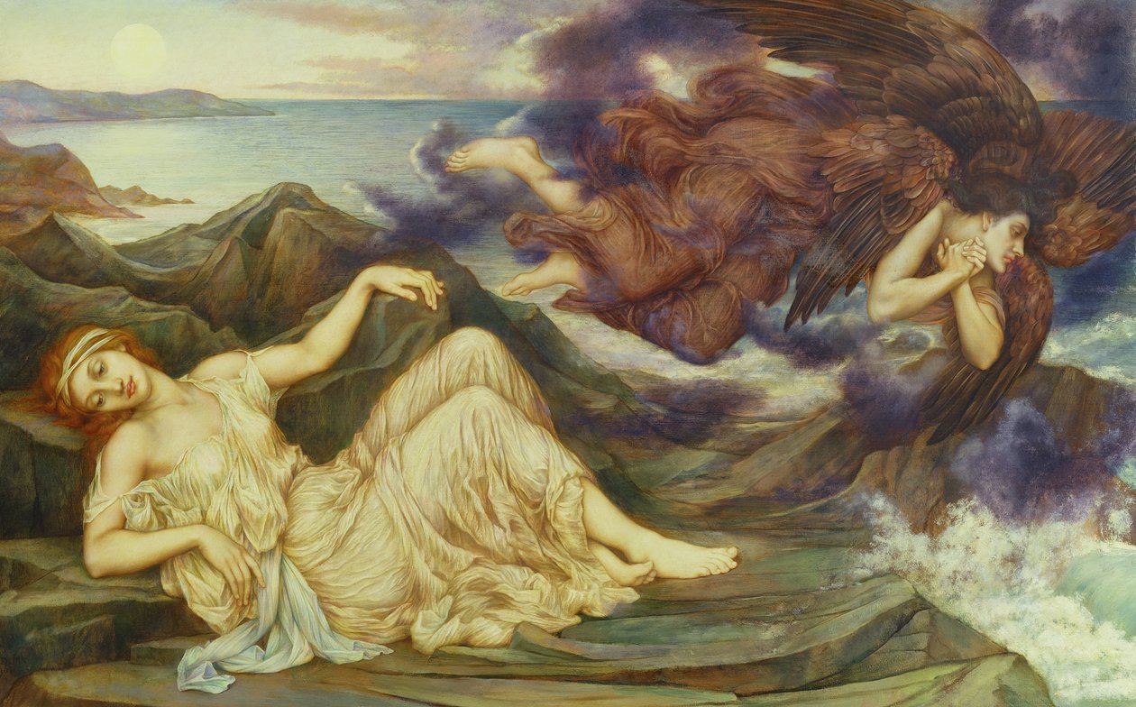 Havn efter stormfulde hav, 1905 af Evelyn De Morgan
