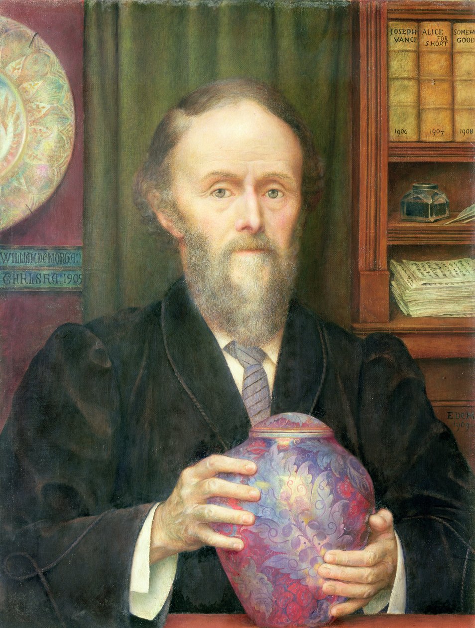 Portræt af William de Morgan (1839-1909) 1909 af Evelyn De Morgan