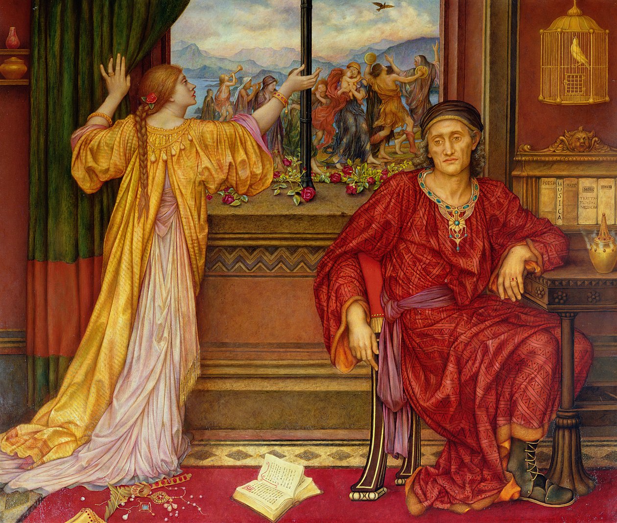Det forgyldte bur af Evelyn De Morgan