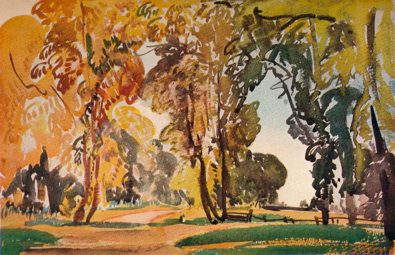 Betchworth Lane, oktober 1917. af Evelyn Cheston