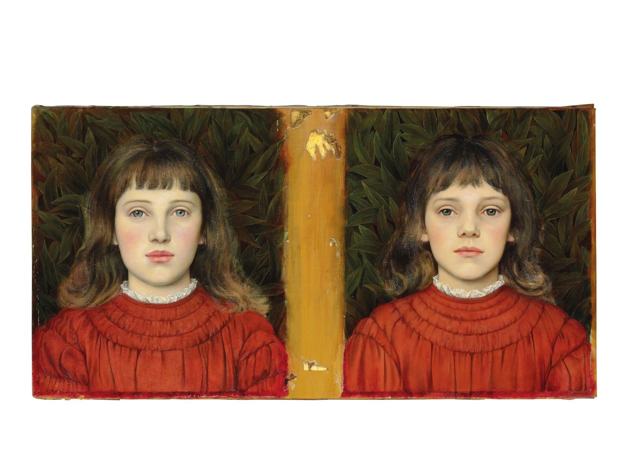 Portrætter af Alice Mildred og Winifred Julia Spencer Stanhope, 1884 af Evelyn De Morgan