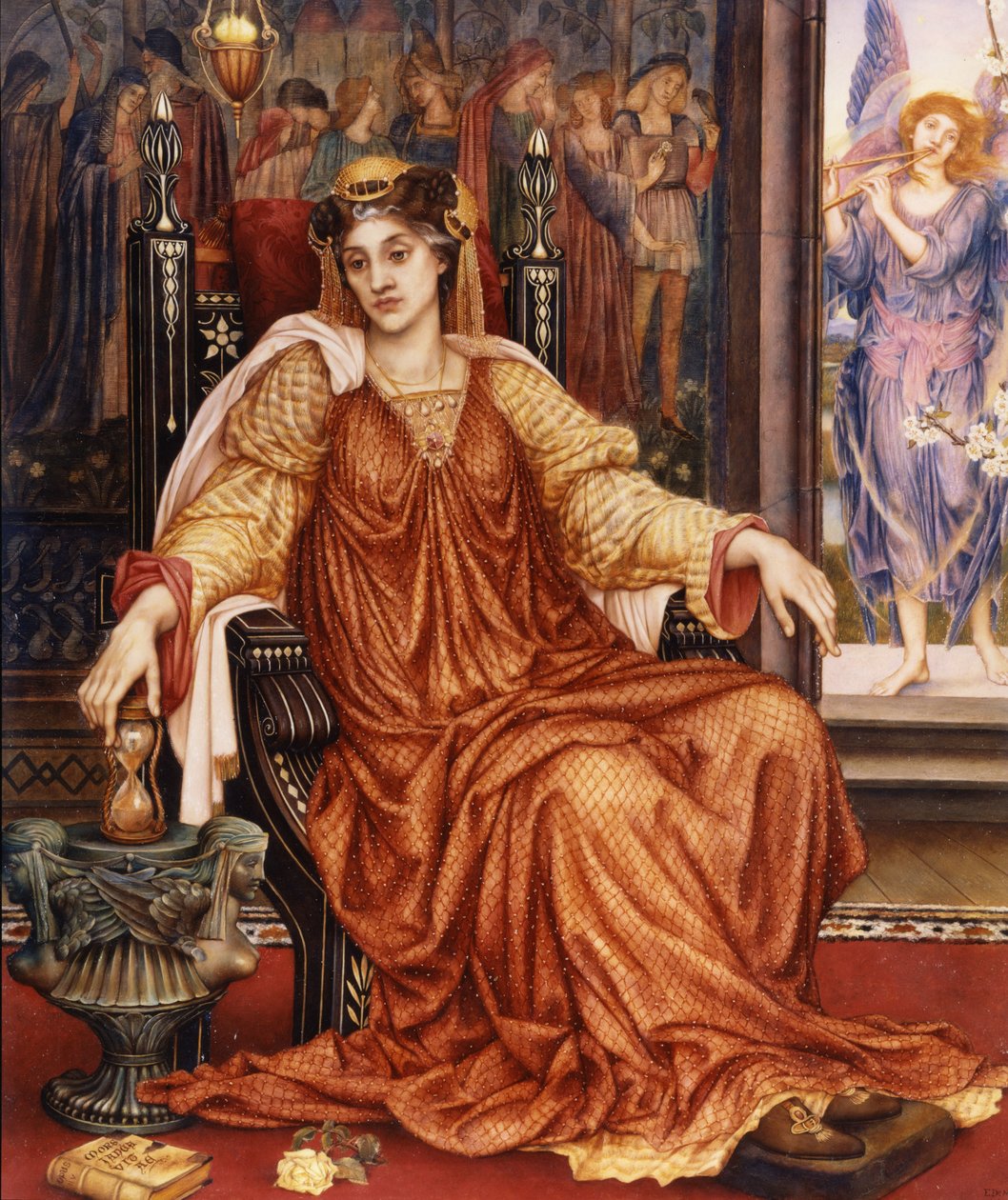 Timeglasset, 1904 (for undersøgelse se 84798) af Evelyn De Morgan