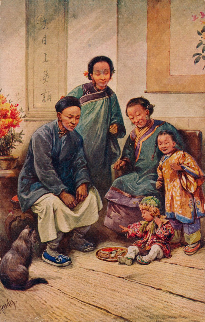 A Baby Boys Birthday, c1910 af Evelyn Elizabeth Hardy