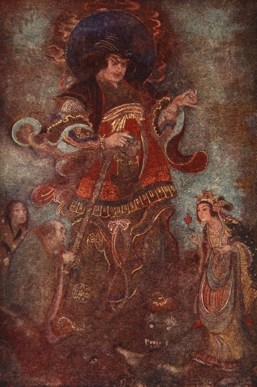 Susa-no-o og Kushi-nada-hime, illustration fra 