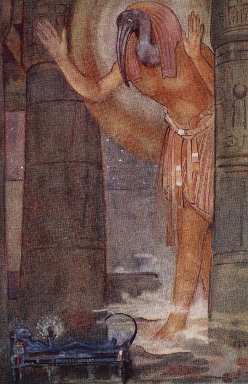 Thoth and the Chief Magician, illustration fra 