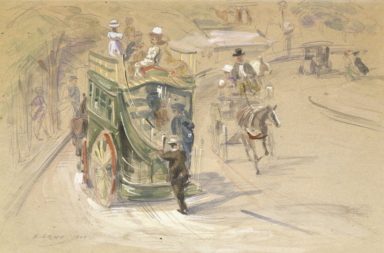 I Central Park af Everett Shinn