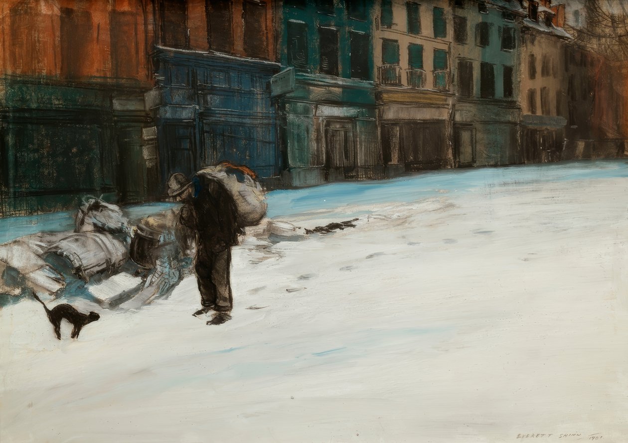 La ville fatiguée (Tôt le matin, Paris) af Everett Shinn