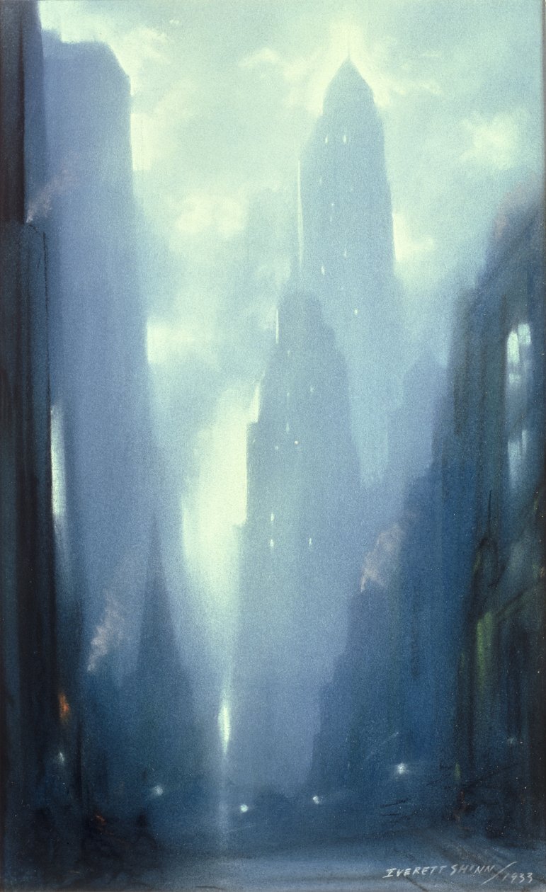New York om natten af Everett Shinn