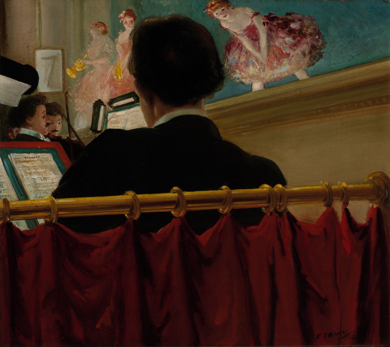 Orkestergraven, gammel proktor af Everett Shinn