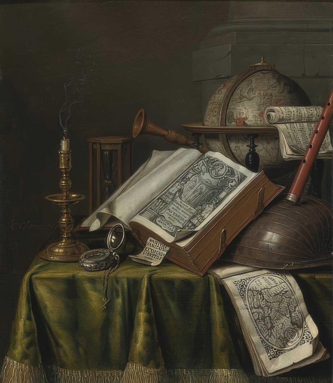 Vanitas stilleben af Evert Collier