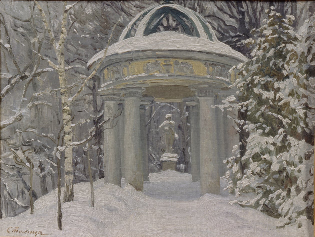 Gazebo på Naydenov Estate, 1923 af Evgeni Ivanovich Stolitsa