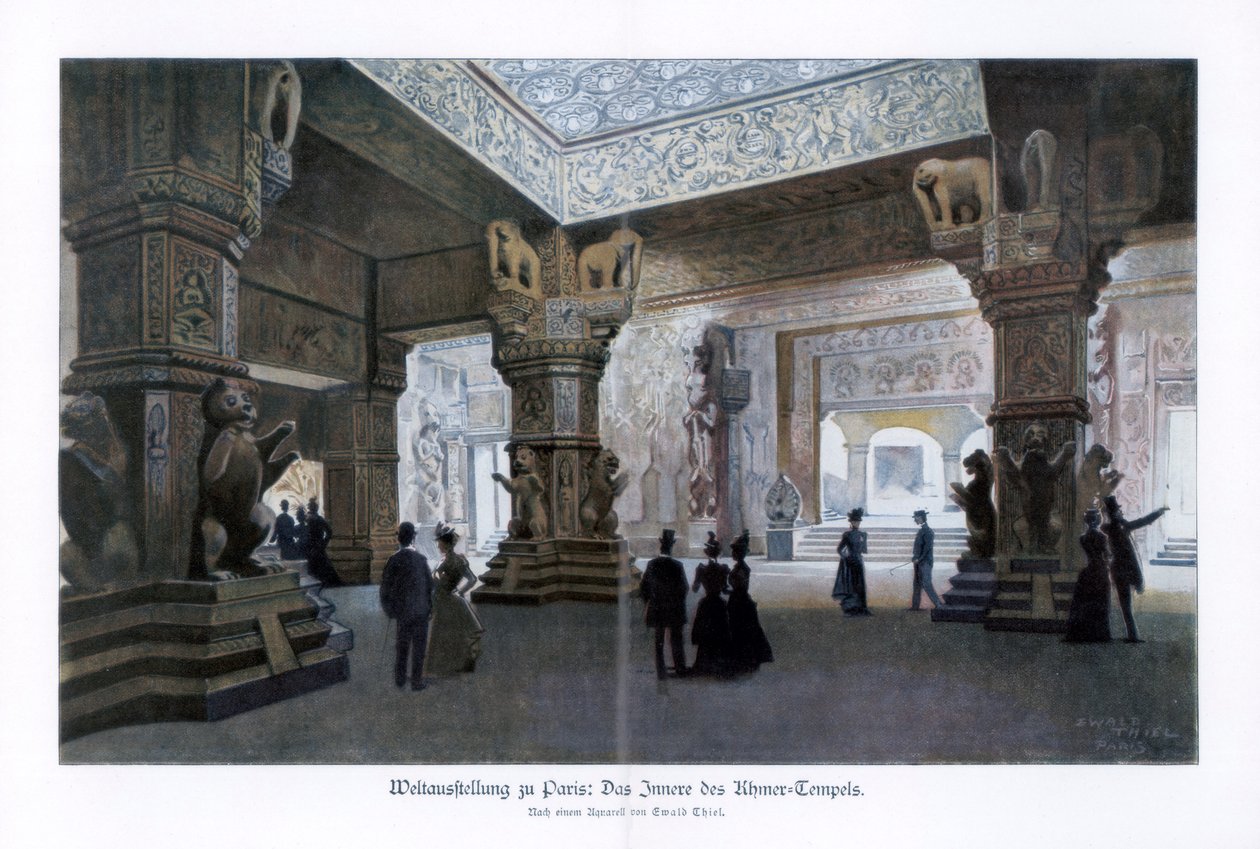 Khmer-templet, Paris verdensudstilling, 1889, 1900. af Ewald Thiel